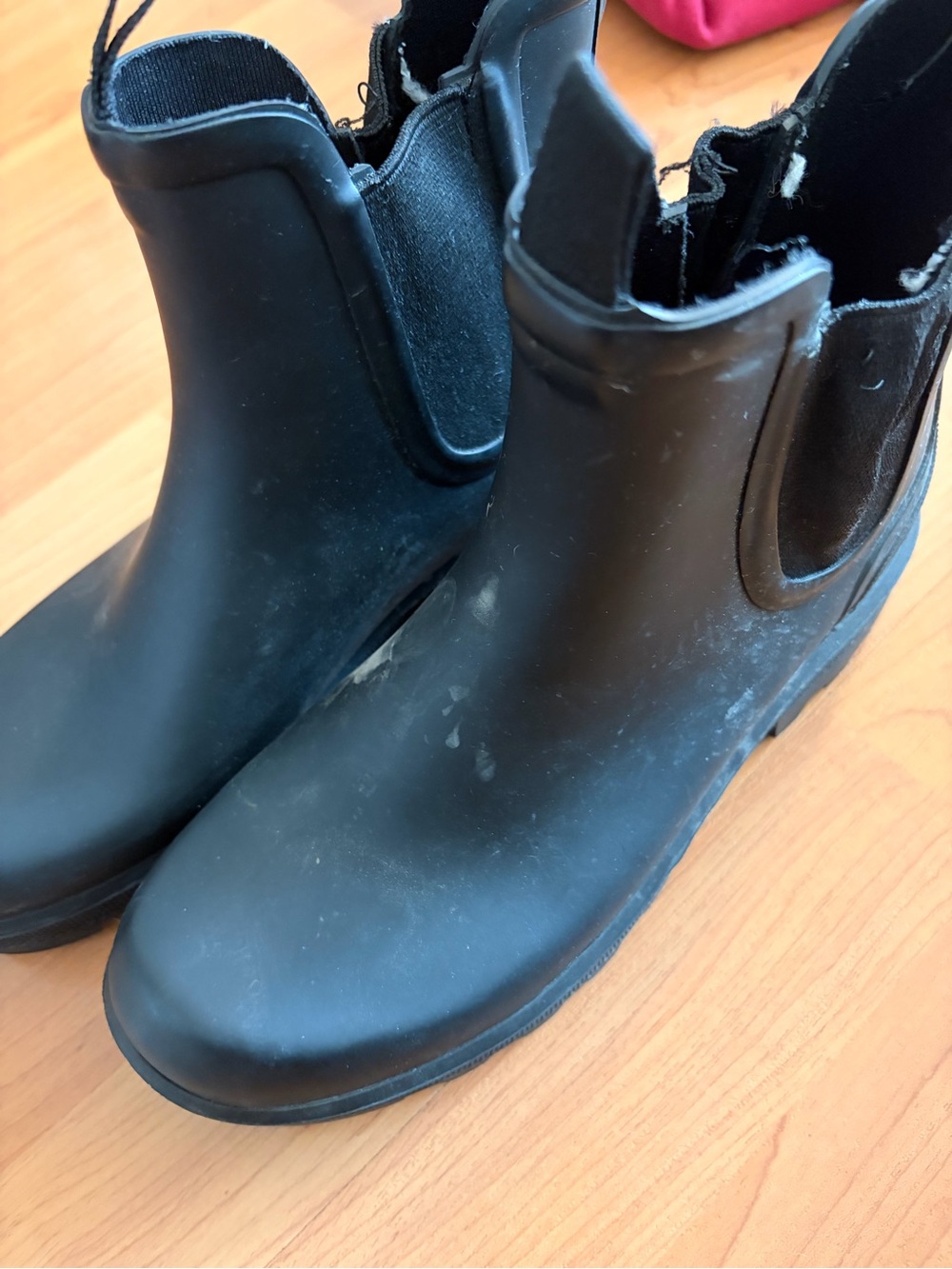 Cougar Black Chelsea Rain Boots - Slip-On Waterproof Ankle Boots